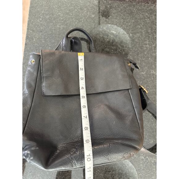 American Leather Co. Black Leather Backpack Purse - Picture 9 of 12